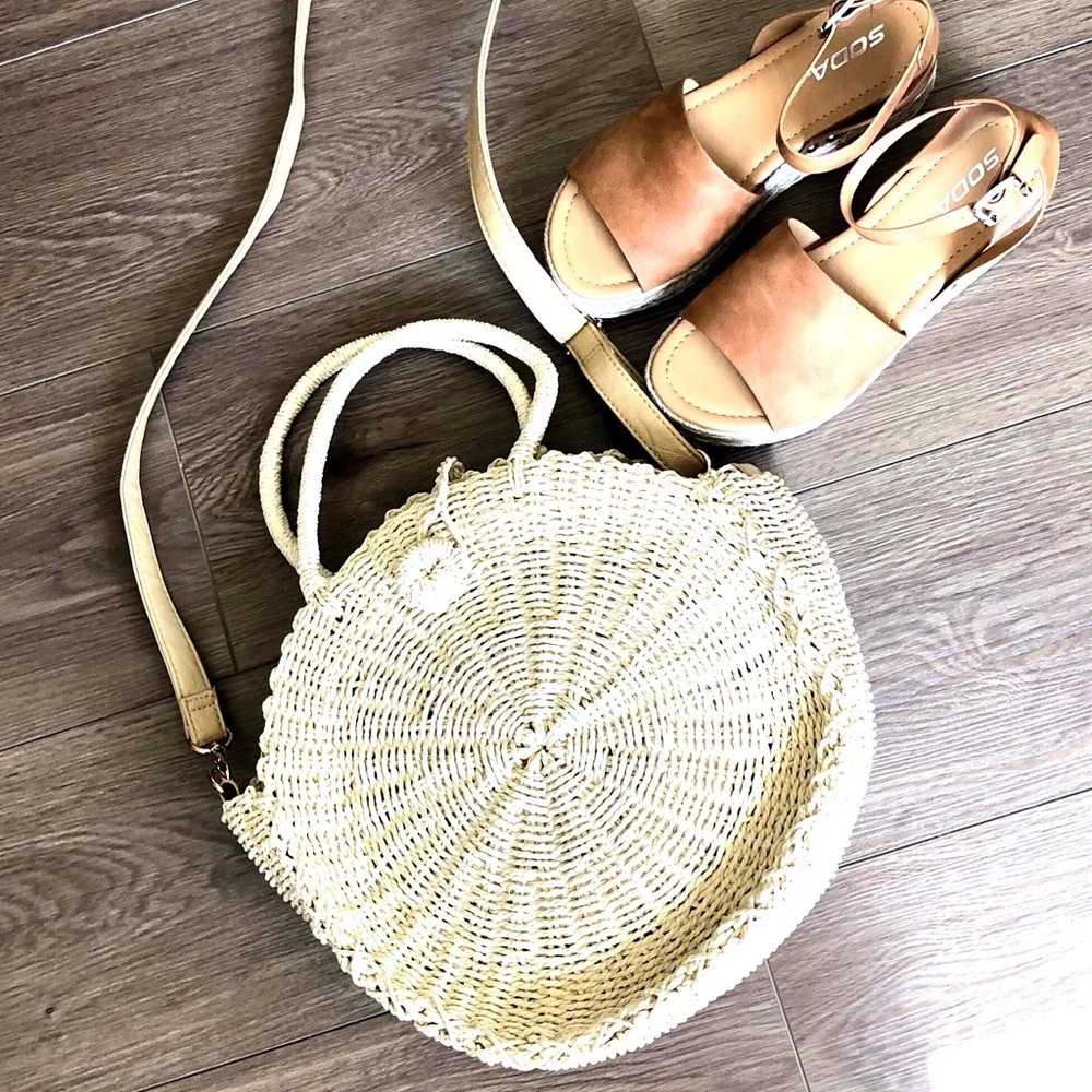 Boho woven shoulder/crossbody bag